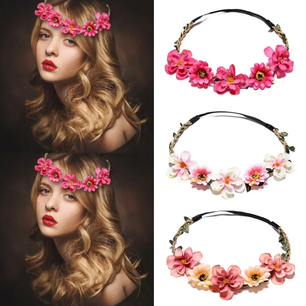 New Arrival Flower Headband For Women Girls Bridal Hair Bands Fashion Hair Accessories Wedding Garland Headdress
New Arrival Flower Headband For Women Girls Bridal Hair Bands Fashion Hair Accessories Wedding Garland Headdress
