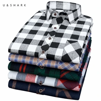 U&SHARK Mens Plaid Shirt Casual Flannel Checkered Shirt Men Brand Clothing Spring Autumn Long Sleeve Cotton Check Shirts Male
U&SHARK Mens Plaid Shirt Casual Flannel Checkered Shirt Men Brand Clothing Spring Autumn Long Sleeve Cotton Check Shirts Male