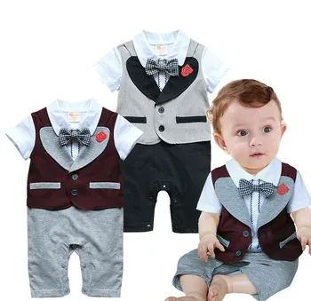 New Summer Style Children Clothing Baby Clothing Boys Kids Gentleman Clothes Tie Baby Short Sleeve Black Grey Romper 8sets/lot
New Summer Style Children Clothing Baby Clothing Boys Kids Gentleman Clothes Tie Baby Short Sleeve Black Grey Romper 8sets/lot