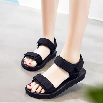 Women sandals new summer shoes fashion women beach shoes hook&loop flat sandals black sandals zapatos de mujer
Women sandals new summer shoes fashion women beach shoes hook&loop flat sandals black sandals zapatos de mujer
