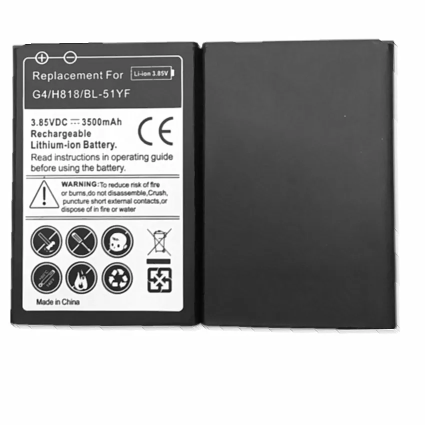 Replacement Battery BL51YF BL-51YF battery for LG G4 H818 H819 H810 H815 VS986 LS991 Battery 51YF
Replacement Battery BL51YF BL-51YF battery for LG G4 H818 H819 H810 H815 VS986 LS991 Battery 51YF