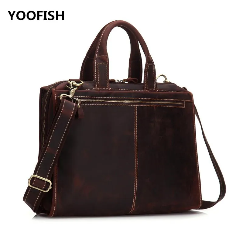 Large Capacity Fashion Atmosphere Genuine Leather BrownTravel Bag Style business briefcase shoulder bag Free Shipping.
Large Capacity Fashion Atmosphere Genuine Leather BrownTravel Bag Style business briefcase shoulder bag Free Shipping.