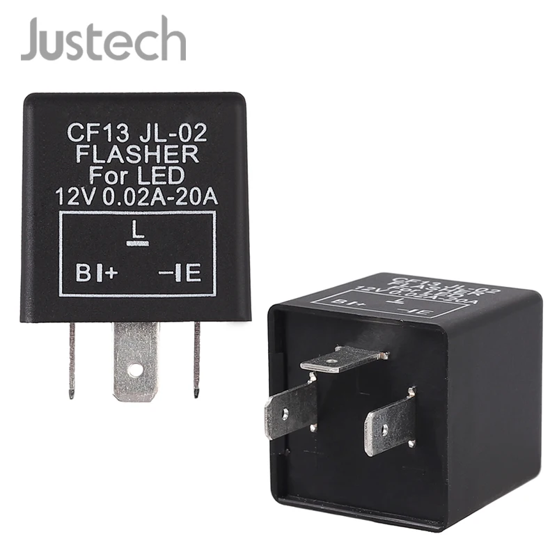 Justech DC 12V Flasher Relay For All 3Pins Universial Motorcycle,Car,Motorbike Adapted To Halogen And LED Lights Flasher Relay
Justech DC 12V Flasher Relay For All 3Pins Universial Motorcycle,Car,Motorbike Adapted To Halogen And LED Lights Flasher Relay