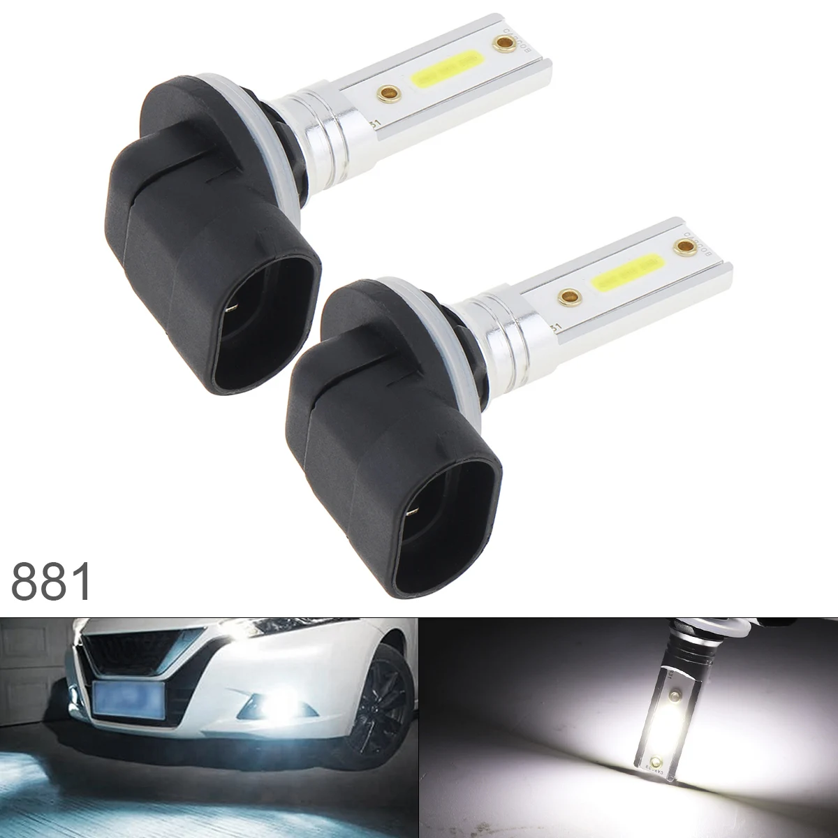 2pcs Car Fog Lamp 12V 881 COB SMD Lights 1200LM 6500K-7500K White Driving Running Car Lamp Auto Light Bulbs for Cars Vehicles
2pcs Car Fog Lamp 12V 881 COB SMD Lights 1200LM 6500K-7500K White Driving Running Car Lamp Auto Light Bulbs for Cars Vehicles
