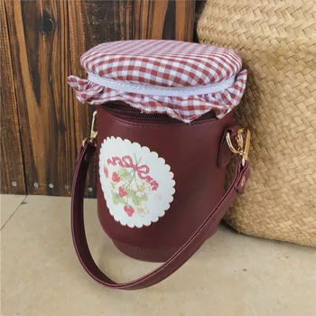 Mori girl retro strawberry sauce one shoulder slung handbag creative girl bag mobile bucket bag
Mori girl retro strawberry sauce one shoulder slung handbag creative girl bag mobile bucket bag