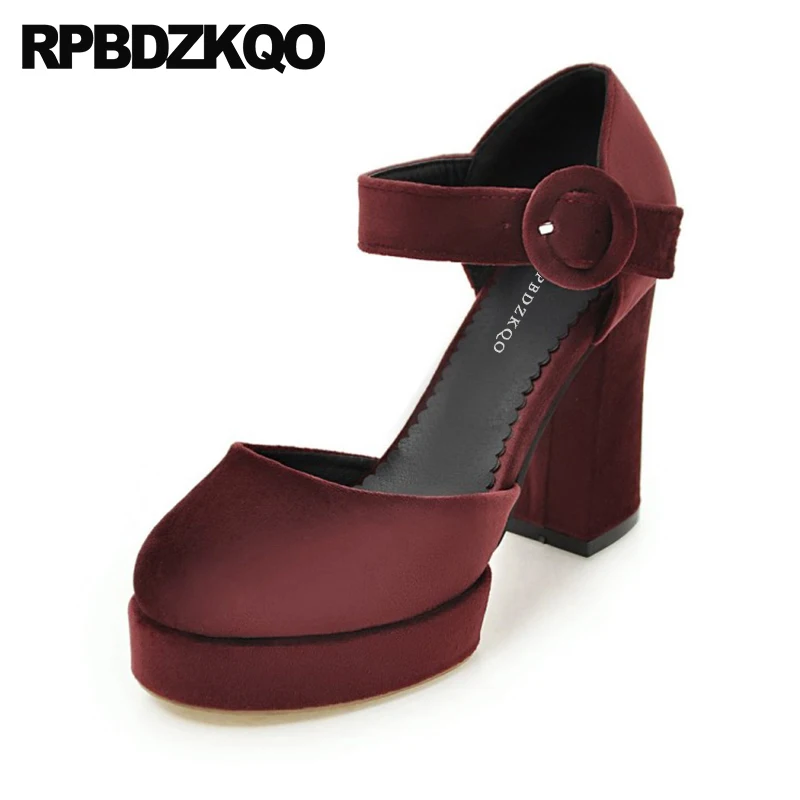 High Heels Velvet Extreme Green Platform Shoes Women Wine Red Round Toe Big Size Thick 12 44 Pumps Ankle Strap 13 45 Super Dress
High Heels Velvet Extreme Green Platform Shoes Women Wine Red Round Toe Big Size Thick 12 44 Pumps Ankle Strap 13 45 Super Dress