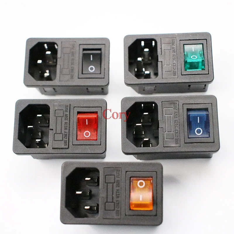 1PC Rocker Switch Fused IEC 320 C14 Inlet Power socket with lamp Fuse Switch Connector Plug Connector with 10A fuse CZYC
1PC Rocker Switch Fused IEC 320 C14 Inlet Power socket with lamp Fuse Switch Connector Plug Connector with 10A fuse CZYC