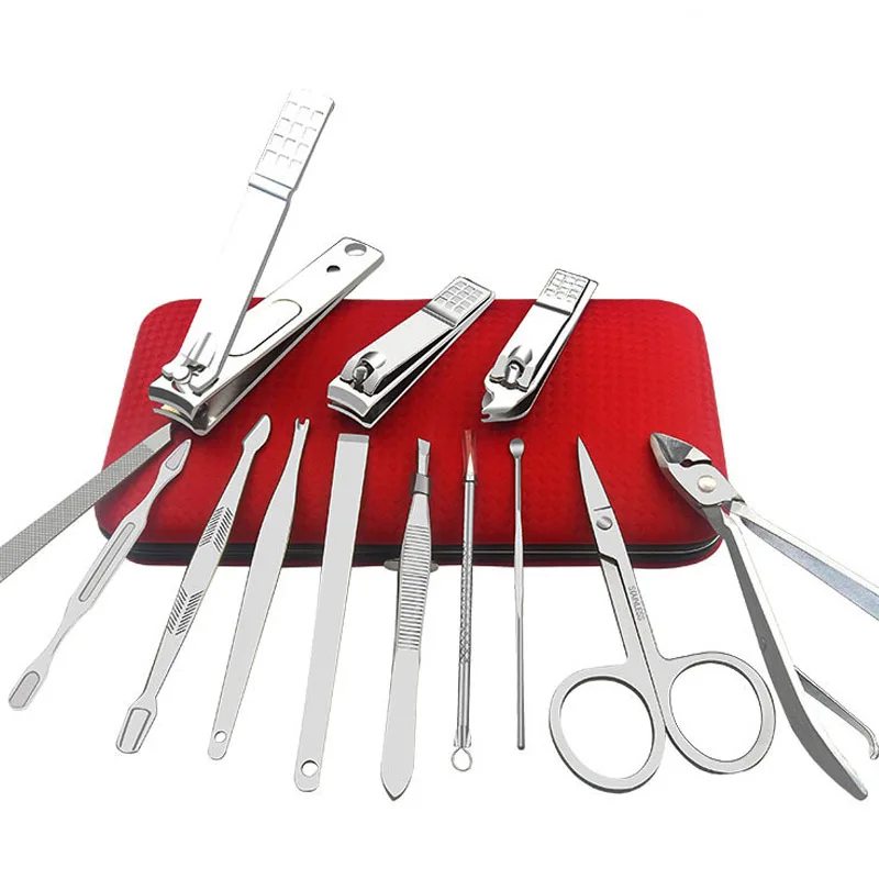 High quality stainless steel splash 13 piece set nail clipper set Manual family creative hand tool set sale
High quality stainless steel splash 13 piece set nail clipper set Manual family creative hand tool set sale