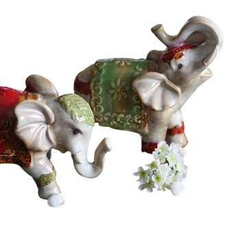 Wedding Gifts 2pcs Ceramic Elephant Miniature Figurines Porcelain Lucky Elephant Ornament Desktop Crafts Home Decor Accessories
Wedding Gifts 2pcs Ceramic Elephant Miniature Figurines Porcelain Lucky Elephant Ornament Desktop Crafts Home Decor Accessories