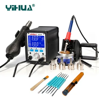 YIHUA 995d Soldering Station 2 In1 Hot Air soldering station Motherboard desoldering station Repair soldering iron tin gun tool
YIHUA 995d Soldering Station 2 In1 Hot Air soldering station Motherboard desoldering station Repair soldering iron tin gun tool