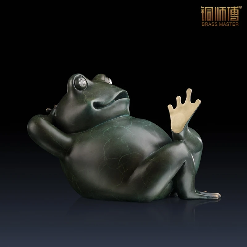 Copper copper ornaments master "money piggy bank" frog copper crafts Home Furnishing jewelry gift ornaments
Copper copper ornaments master "money piggy bank" frog copper crafts Home Furnishing jewelry gift ornaments