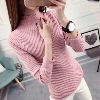 The pullover female short autumn Korean Womens 2016 flounce shirt sleeved sweater slim thickening
The pullover female short autumn Korean Womens 2016 flounce shirt sleeved sweater slim thickening