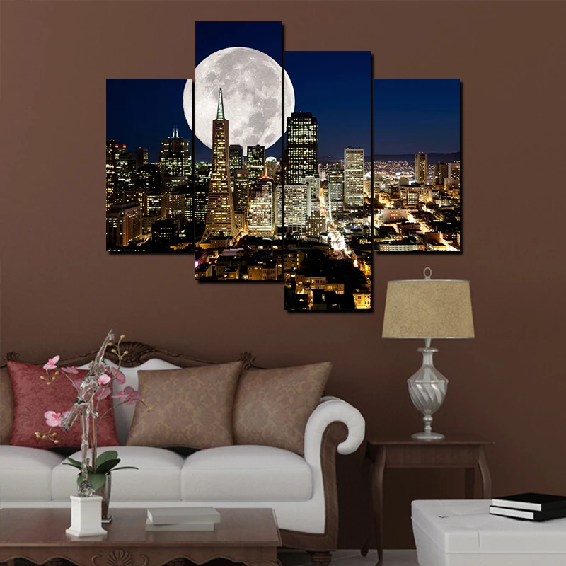 4 pieces New York night view Home Oil Decoration Spray Painting Modern Canvas Painting Print Poster Pictures For Living room DIY
4 pieces New York night view Home Oil Decoration Spray Painting Modern Canvas Painting Print Poster Pictures For Living room DIY