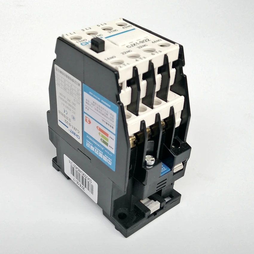 Original CHINT CJX1-9/22 2NO+2NC AC Contactor AC220V AC380V AC110V AC36V AC24V (3TB)
Original CHINT CJX1-9/22 2NO+2NC AC Contactor AC220V AC380V AC110V AC36V AC24V (3TB)