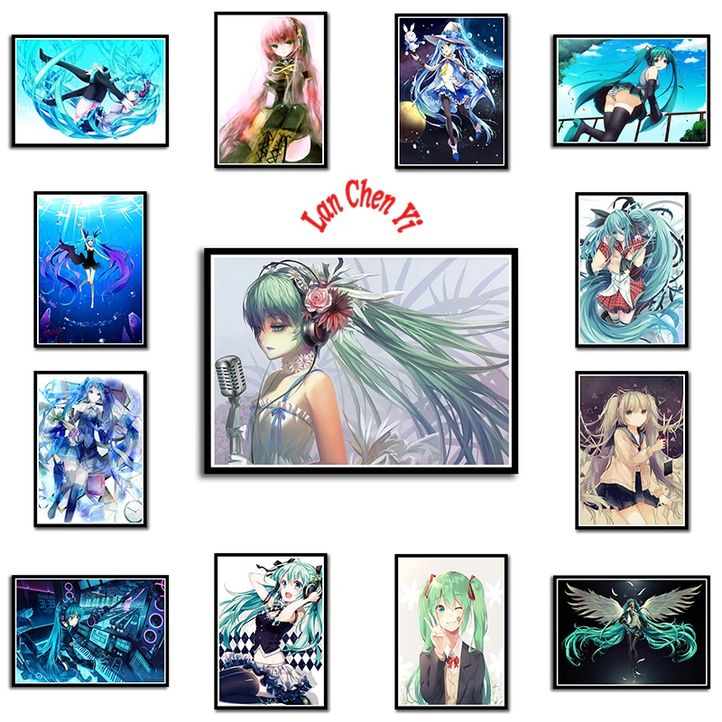 Hatsune Miku Japanese anime Coated paper poster Office Gift Room Dining Home Decor wall sticker Design
Hatsune Miku Japanese anime Coated paper poster Office Gift Room Dining Home Decor wall sticker Design