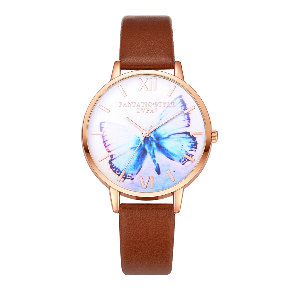 Fashion Butterfly Watches Women PU Leather Strap Girls Dress Watch Wristwatch Bracelet For Office Lady working Clock
Fashion Butterfly Watches Women PU Leather Strap Girls Dress Watch Wristwatch Bracelet For Office Lady working Clock