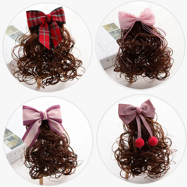 National wig children's hairpin, headdress, curly hair ornament, girl Princess Bow Ornament
National wig children's hairpin, headdress, curly hair ornament, girl Princess Bow Ornament