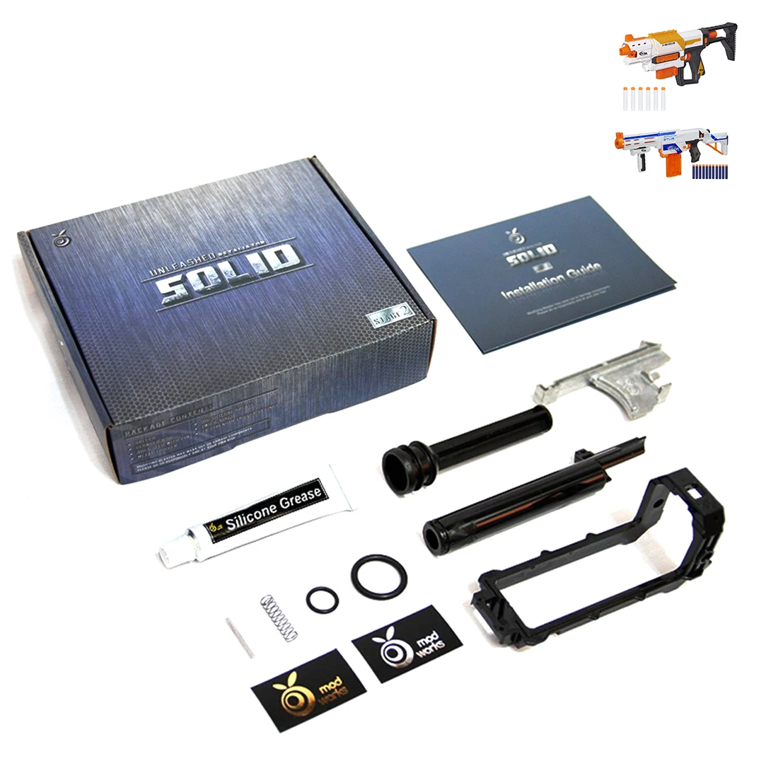Modified Stage 2 Kit for Nerf Retaliator and for Nerf Modulus Recon MKII Blaster
Modified Stage 2 Kit for Nerf Retaliator and for Nerf Modulus Recon MKII Blaster