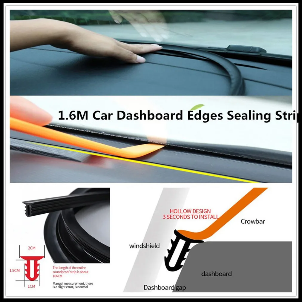 UType 1.6M Car Dashboard Strip Front Windshield Sealing Rubber Strips for YAMAHA Renault Trucks Dacia Citroen Kenworth Infiniti
UType 1.6M Car Dashboard Strip Front Windshield Sealing Rubber Strips for YAMAHA Renault Trucks Dacia Citroen Kenworth Infiniti