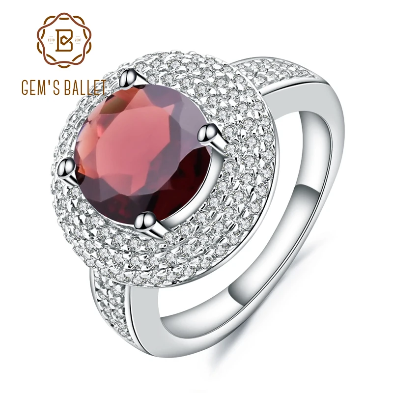 Gem's Ballet 3.15Ct Natural Red Garnet Gemstone Ring 925 Sterling Silver Engagement Cocktail Rings For Women Fine Jewelry
Gem's Ballet 3.15Ct Natural Red Garnet Gemstone Ring 925 Sterling Silver Engagement Cocktail Rings For Women Fine Jewelry