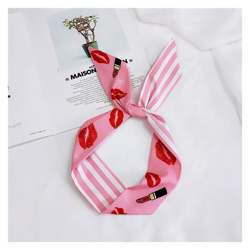 New Fashion Women Sexy Red Lips Print Neckerchief Scarf Multifunction Satin Schal Neck Tie Hair Band Wraps Scarves Femme Foulard
New Fashion Women Sexy Red Lips Print Neckerchief Scarf Multifunction Satin Schal Neck Tie Hair Band Wraps Scarves Femme Foulard