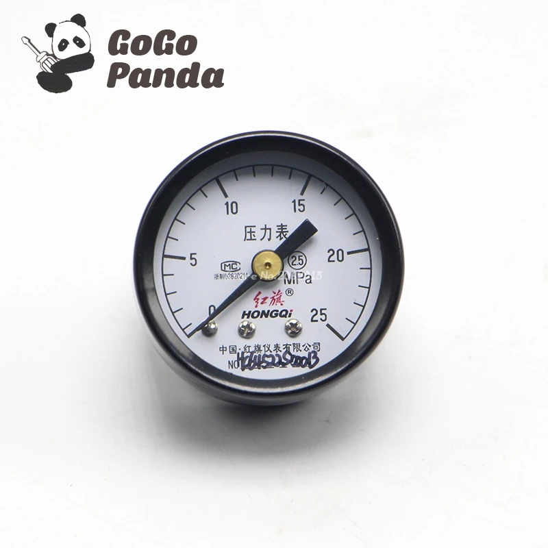Free Shipping Y-40Z Ordinary Axial Pressure Gauge M10*1 Total Range:0-0.1Mpa 0-25Mpa