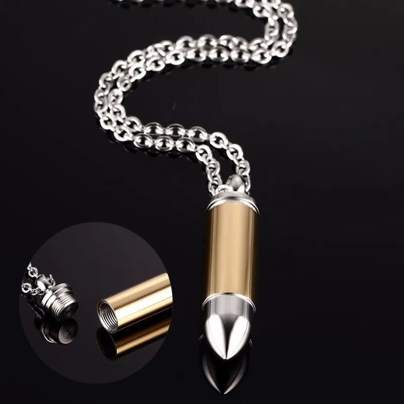 Vnox Hollow Point Bullet Pendant For Men Women Hand Polished Stainless Steel Cremation Urn Necklaces Tough Man Casual Collier
Vnox Hollow Point Bullet Pendant For Men Women Hand Polished Stainless Steel Cremation Urn Necklaces Tough Man Casual Collier