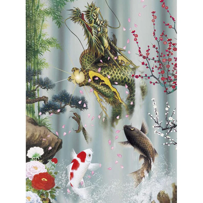 Full Square/Round drill 5D DIY Diamond embroidery Dragon and fish Diamond Painting Cross Stitch Rhinestone Mosaic decor H706
Full Square/Round drill 5D DIY Diamond embroidery Dragon and fish Diamond Painting Cross Stitch Rhinestone Mosaic decor H706