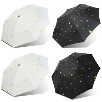 Windproof Folding Umbrella Black Glue Coating Waterproof Three-fold Umbrella Sunscreen Umbrella Convenient Storage E5M1
Windproof Folding Umbrella Black Glue Coating Waterproof Three-fold Umbrella Sunscreen Umbrella Convenient Storage E5M1