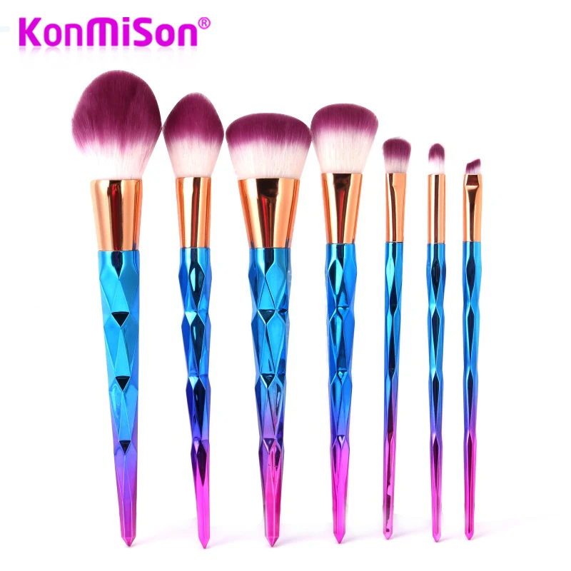 Konmison Makeup Brushes Set Rainbow Gradient Diamond Cosmetic Base Brush Foundation Eye shadow Blush Powder Make up Brush Kit
Konmison Makeup Brushes Set Rainbow Gradient Diamond Cosmetic Base Brush Foundation Eye shadow Blush Powder Make up Brush Kit