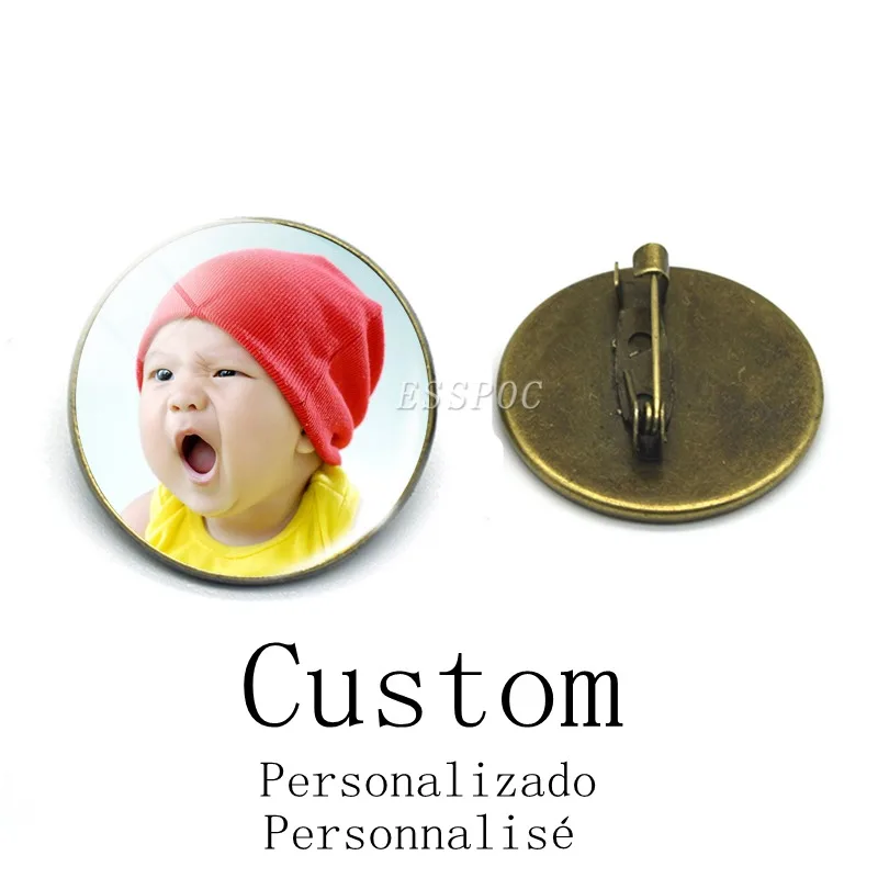 1pc Custom Round Badge Personalized Brooch Pins Diy Your Photo Logo Text Vintage Bronze Brooch Gift for Friends Lovers
1pc Custom Round Badge Personalized Brooch Pins Diy Your Photo Logo Text Vintage Bronze Brooch Gift for Friends Lovers