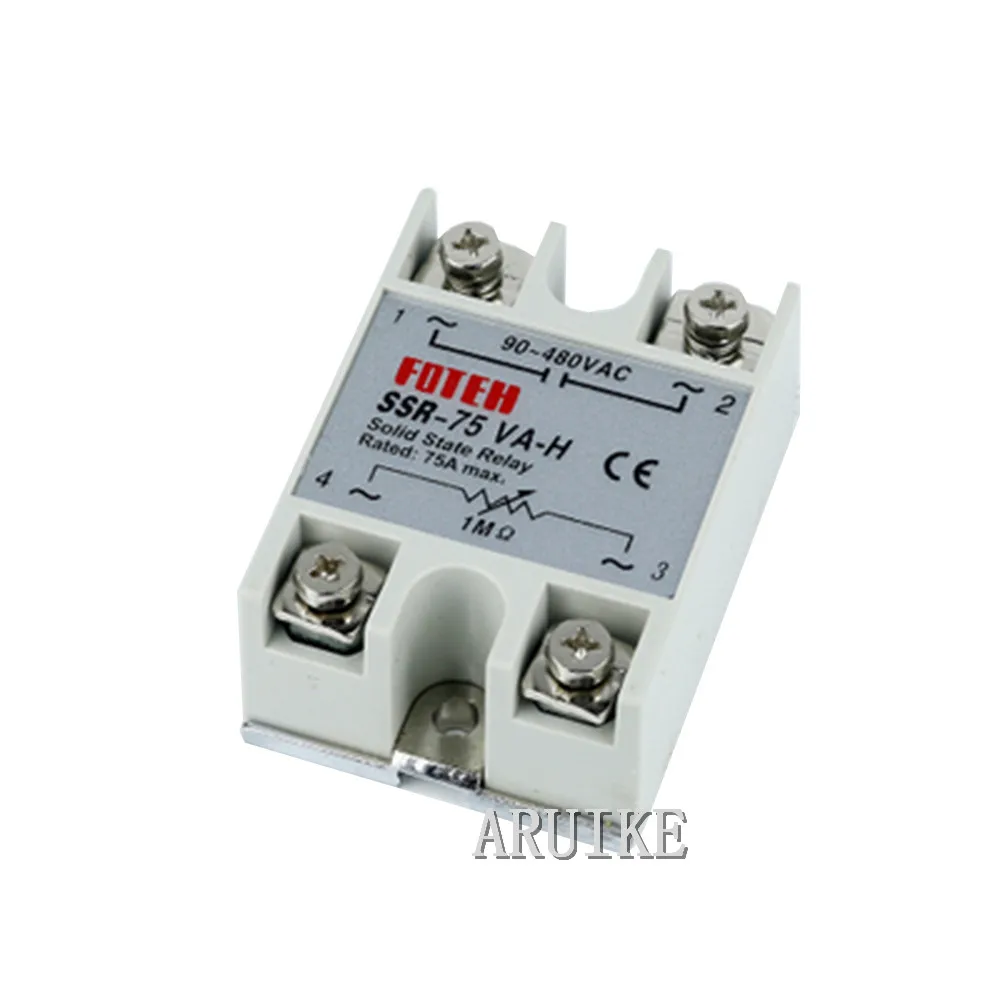 solid state relay SSR-75VA-H 40A actually 500K ohm 4w TO 90-480V AC SSR 75VA H Resistance type voltage regulator
solid state relay SSR-75VA-H 40A actually 500K ohm 4w TO 90-480V AC SSR 75VA H Resistance type voltage regulator