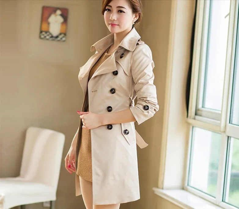 Autumn And Winter New Pattern Korean Large Code Suit-dress Loose Coat Self-cultivation Both Row Buckle Long Fund Windbreaker
Autumn And Winter New Pattern Korean Large Code Suit-dress Loose Coat Self-cultivation Both Row Buckle Long Fund Windbreaker