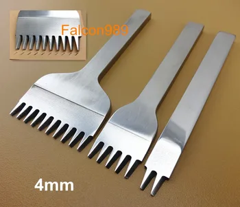 4mm 2+5+10 prong French Style leather Craft Sewing Stitching Lacing Chisel Pricking Iron Punch Tool Kit Set - Carving Stamping
4mm 2+5+10 prong French Style leather Craft Sewing Stitching Lacing Chisel Pricking Iron Punch Tool Kit Set - Carving Stamping