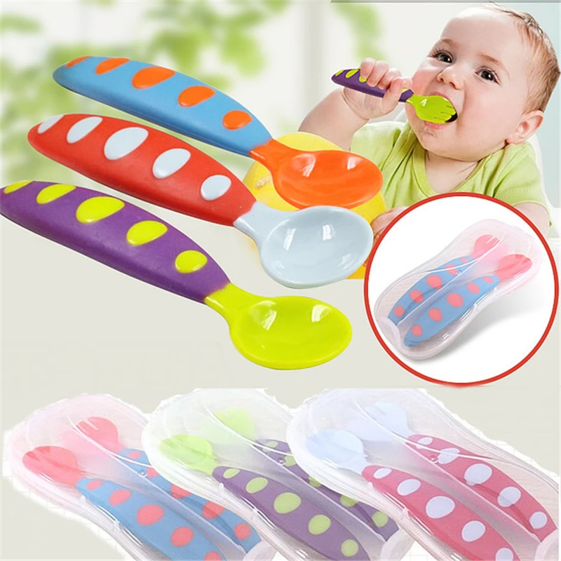 Baby Pacifier Feeding Spoon Solid Supplies Curved Spoon Children Baby Tableware Colorful Safe PP Material Spoon+ Fork Anti-Skid
Baby Pacifier Feeding Spoon Solid Supplies Curved Spoon Children Baby Tableware Colorful Safe PP Material Spoon+ Fork Anti-Skid