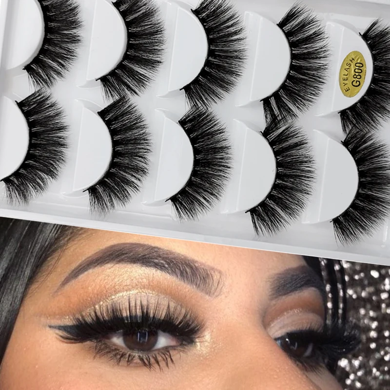 5 pairs natural false eyelashes fake lashes long makeup 3d mink lashes extension cilio eyelash mink eyelashes for makeups beauty 
5 pairs natural false eyelashes fake lashes long makeup 3d mink lashes extension cilio eyelash mink eyelashes for makeups beauty