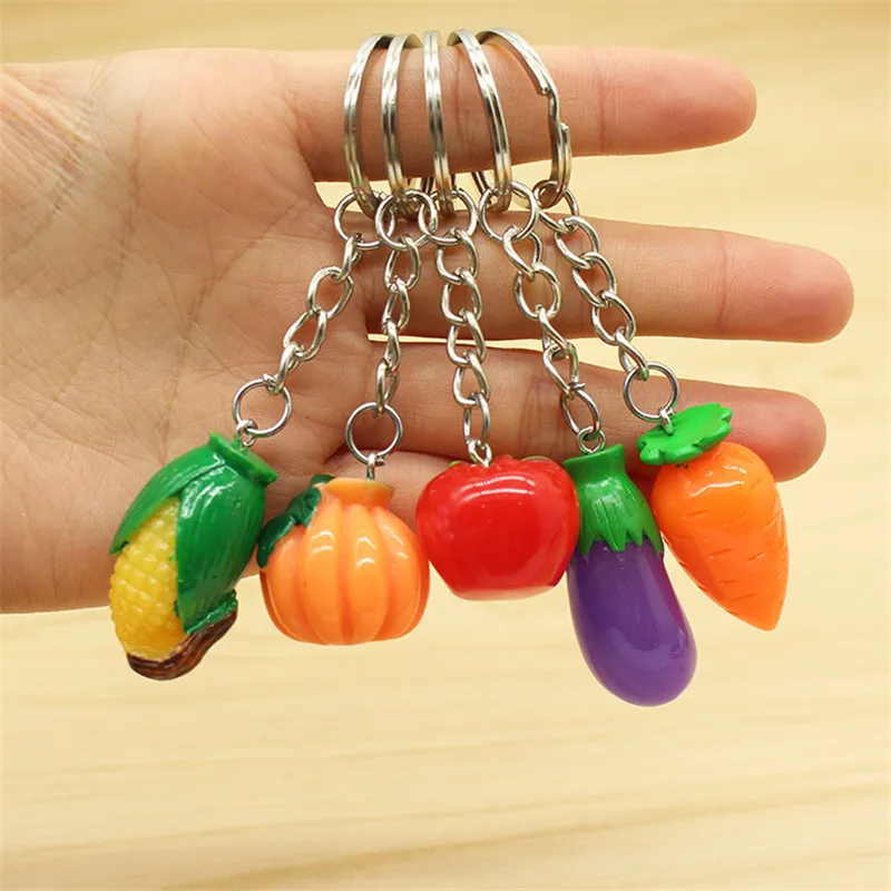 New Design Cute Mini Simulation vegetables Resin Keychain For Women Handbag Keyring Jewelry 5pcs
New Design Cute Mini Simulation vegetables Resin Keychain For Women Handbag Keyring Jewelry 5pcs