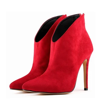 High Heel Pointed Toe Women Boots Sexy Dance Fashion Velvet Leather Motorcycle Botas Shoes Big Size Shoes Woman W825
High Heel Pointed Toe Women Boots Sexy Dance Fashion Velvet Leather Motorcycle Botas Shoes Big Size Shoes Woman W825