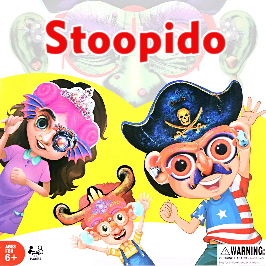 Настольная игра Stoopido Бесплатная сборка 1000 забавных масок для лица вечерние