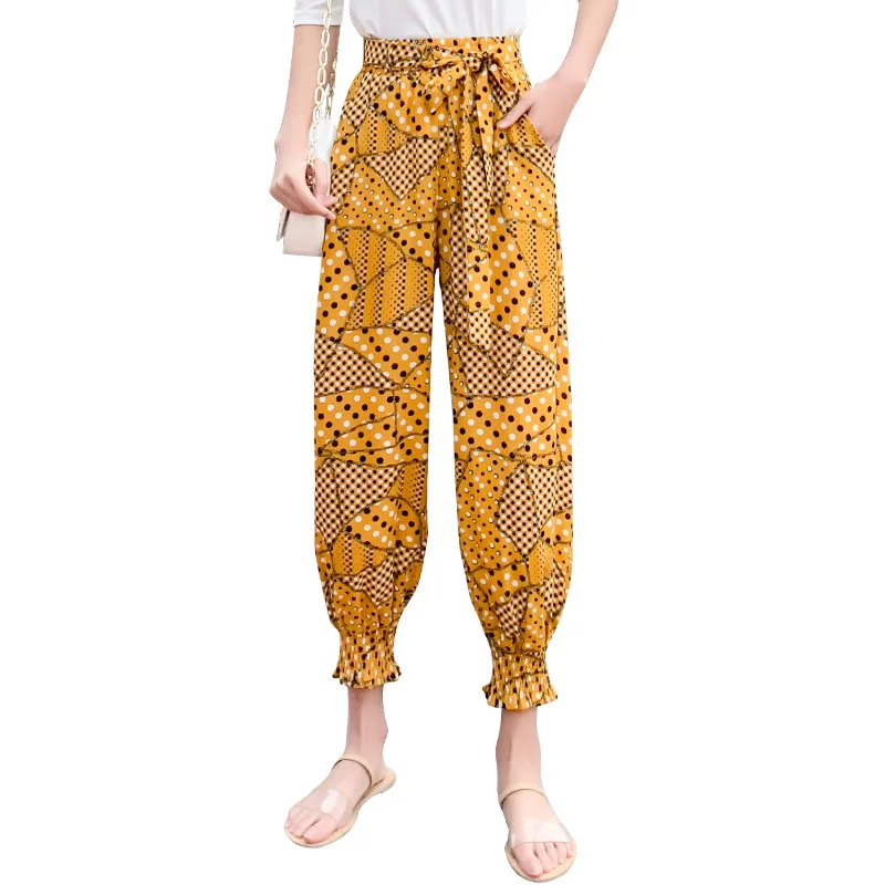 Bohemian Pants Boho Women Summer Pants Bloomers Chiffon Trousers Harem Polka Dot Loose Pant Drawstring Orange Beach Floral
Bohemian Pants Boho Women Summer Pants Bloomers Chiffon Trousers Harem Polka Dot Loose Pant Drawstring Orange Beach Floral
