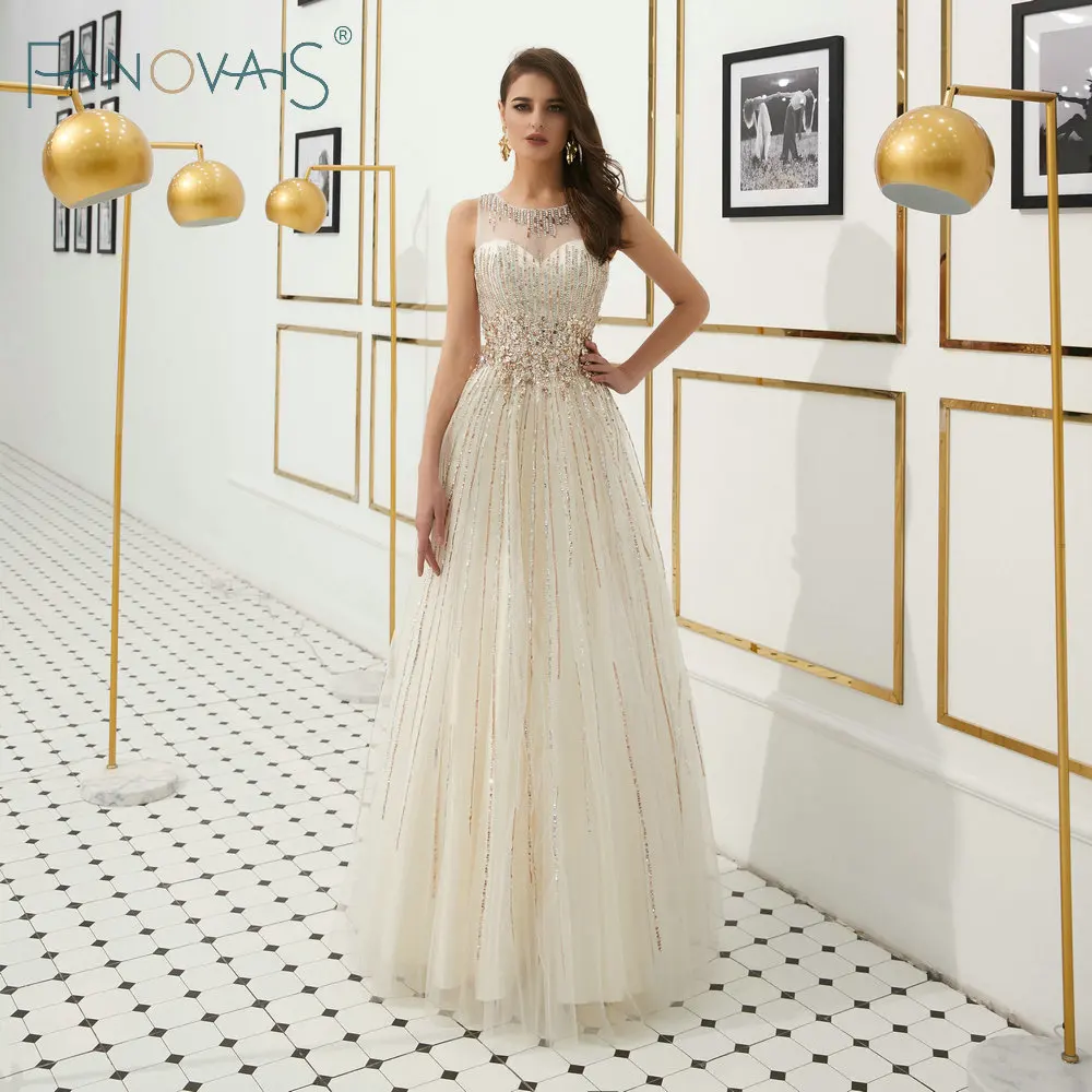 Luxury Tulle Evening Dresses Long Full Sequin Beads Crystal Evening Gowns Formal Prom Dress Vestido De Fiesta Party Gowns
Luxury Tulle Evening Dresses Long Full Sequin Beads Crystal Evening Gowns Formal Prom Dress Vestido De Fiesta Party Gowns