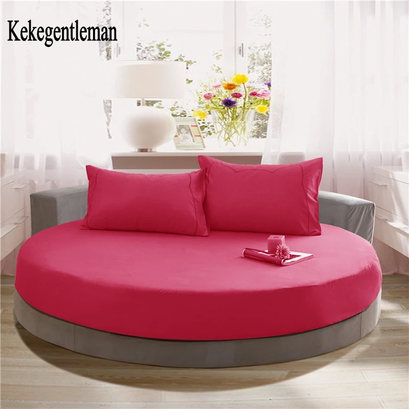 Kekegentleman Solid 100% Cotton Round Fitted Sheets Wedding&Love Hotel Romantic Round elastic Bed Sheet Diameter 200cm or 220cm
Kekegentleman Solid 100% Cotton Round Fitted Sheets Wedding&Love Hotel Romantic Round elastic Bed Sheet Diameter 200cm or 220cm