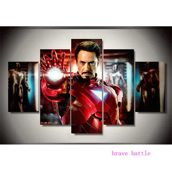The Avengers Iron Man-1 5 Pieces Canvas Painting Print Living Room Home Decor Modern Wall Art Oil Painting
The Avengers Iron Man-1 5 Pieces Canvas Painting Print Living Room Home Decor Modern Wall Art Oil Painting