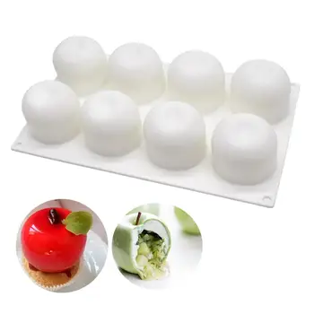 

3D Apple Moulds Silicone Mold Cake Mousse For Ice Creams Chocolates Pastry Art Pan Dessert Bakeware Cake Decorating Tools