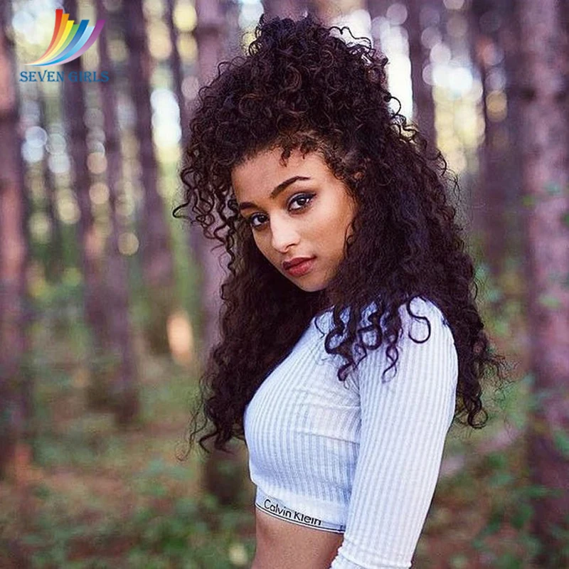 Sevengirls 360 Lace Frontal Wigs Pre Plucked With Baby Hair Brazilian Kinky Curly Virgin Human Hair 10-24 Inch Free Shipping
Sevengirls 360 Lace Frontal Wigs Pre Plucked With Baby Hair Brazilian Kinky Curly Virgin Human Hair 10-24 Inch Free Shipping