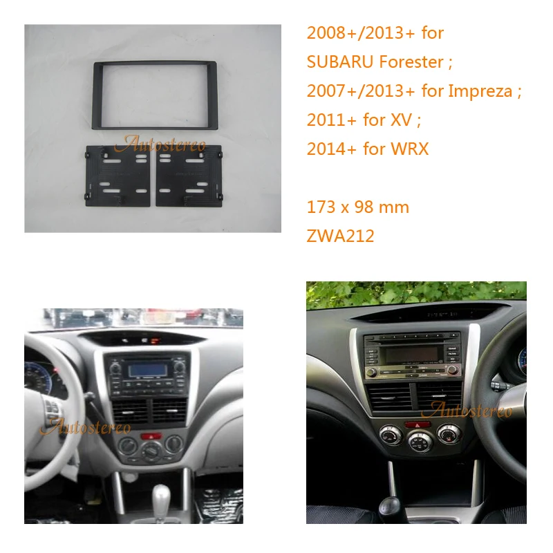 ZWNAV 11-212 Car Radio Face Fascia Plate Panel Frame for SUBARU Forester,Impreza,XV,WRX Stereo Fascia Dash Trim Installation Kit
ZWNAV 11-212 Car Radio Face Fascia Plate Panel Frame for SUBARU Forester,Impreza,XV,WRX Stereo Fascia Dash Trim Installation Kit
