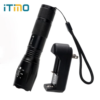 ITimo 18650 Battery XML-T6 Flashlight Outdoor Lighting Zoomable 5 Modes Aluminum Alloy Torches Powerful Flashlight With Charger
ITimo 18650 Battery XML-T6 Flashlight Outdoor Lighting Zoomable 5 Modes Aluminum Alloy Torches Powerful Flashlight With Charger