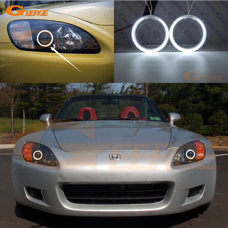 For Honda S2000 1999 2000 2001 2002 2003 Excellent angel eyes Ultra bright illumination CCFL angel eyes halo Ring kit
For Honda S2000 1999 2000 2001 2002 2003 Excellent angel eyes Ultra bright illumination CCFL angel eyes halo Ring kit