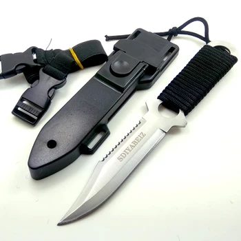 new Tactical Knife Paratroopers Knife Stainless Steel Diving Straight knife Outdoor Survival Camping Diving land dual use
new Tactical Knife Paratroopers Knife Stainless Steel Diving Straight knife Outdoor Survival Camping Diving land dual use