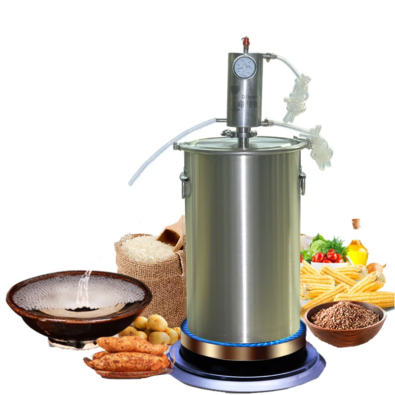 35L Moonshine Distiller Distillation Brewing Equipment Destilador de Alcohol Distiller Kit Brandy Vodka Alcohol Making Machine
35L Moonshine Distiller Distillation Brewing Equipment Destilador de Alcohol Distiller Kit Brandy Vodka Alcohol Making Machine